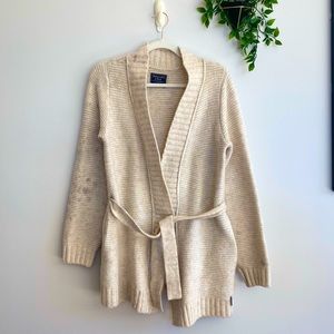 Abercrombie & Fitch Cream Cardigan Small